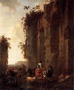 Nicolaes Pietersz. Berchem Ruins in Italy Spain oil painting artist